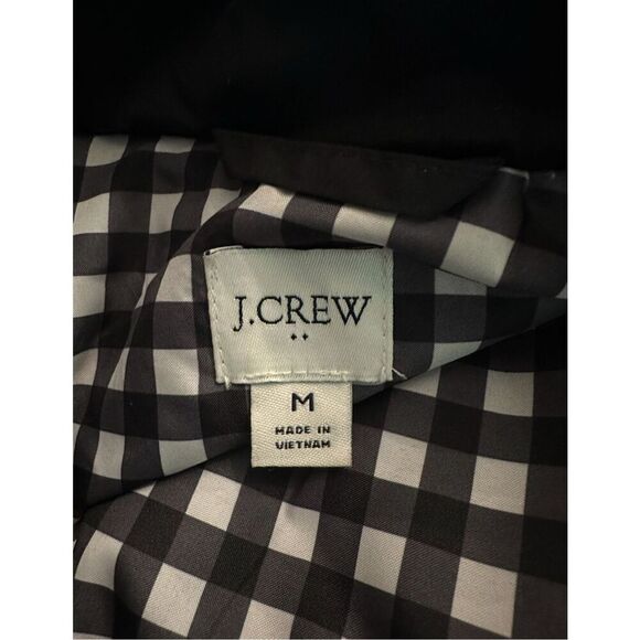 New! J.Crew Black Quilted Vest Sz M - Picture 5 of 6